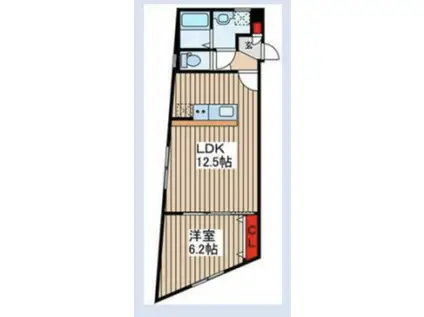 上石神井3丁目マンション(1LDK/1階)の間取り写真