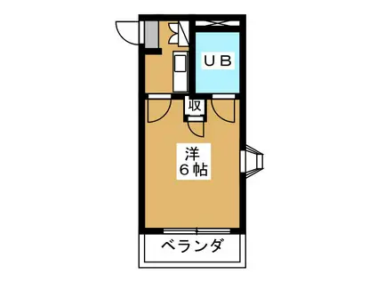 緑町共和ビル(1K/3階)の間取り写真