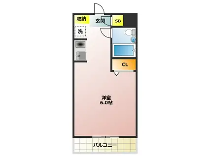 ジェイパーク池袋本町(ワンルーム/1階)の間取り写真