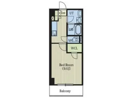 スカイヴィレッジ盛南(1K/5階)の間取り写真