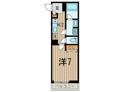 ハイム ウェステン(2LDK/2階)の間取り写真