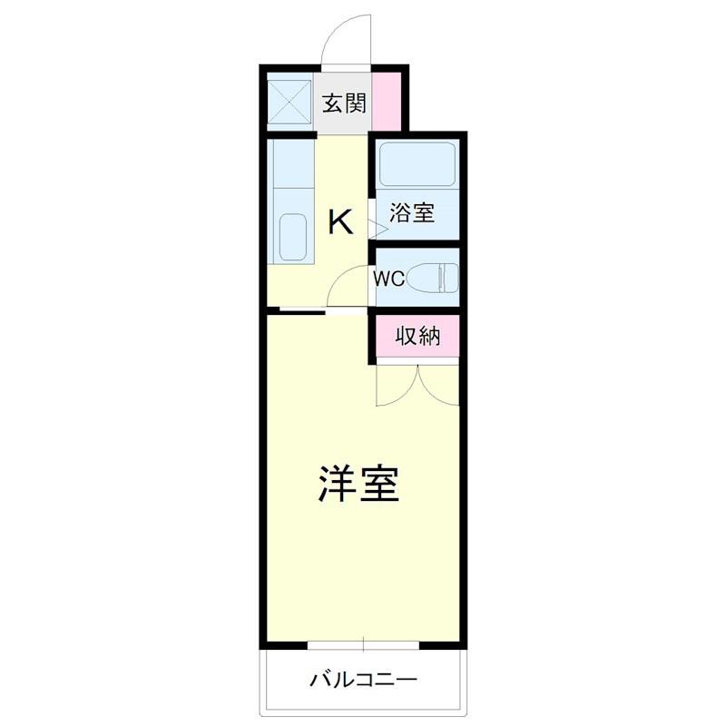SIMPLEM(1K/1階)の間取り写真