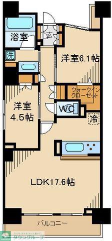 イプセ府中(2LDK/2階)の間取り写真