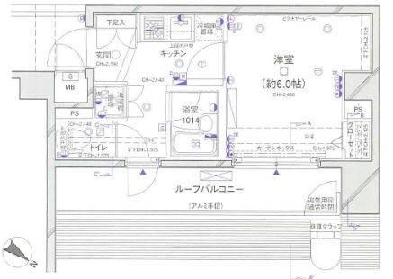 パレステュディオ神田イースト(1K/8階)の間取り写真