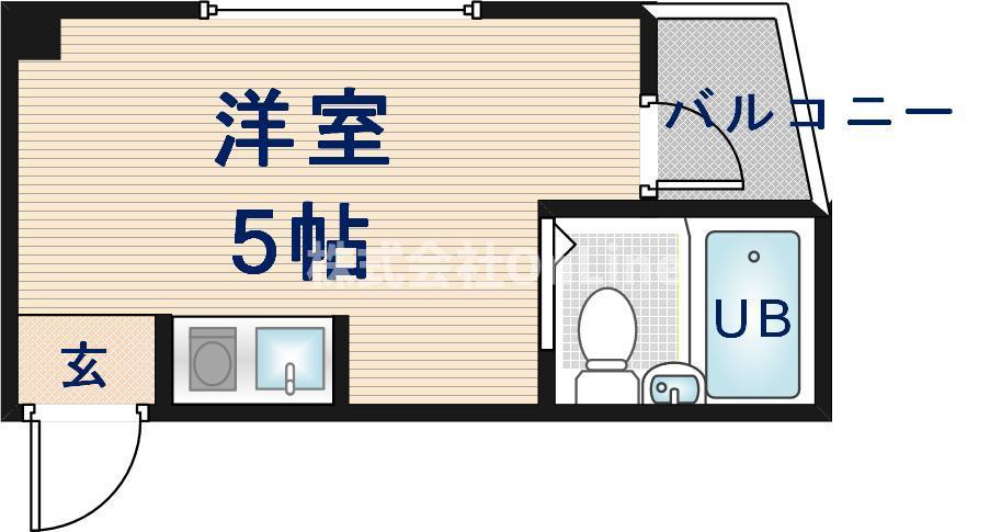 リバーヒル長瀬(ワンルーム/3階)の間取り写真