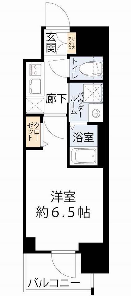 アドバンス難波南ワイズ(1K/10階)の間取り写真