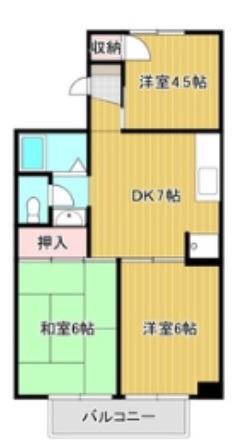 セジュール百舌鳥 (3DK/2階)の間取り写真