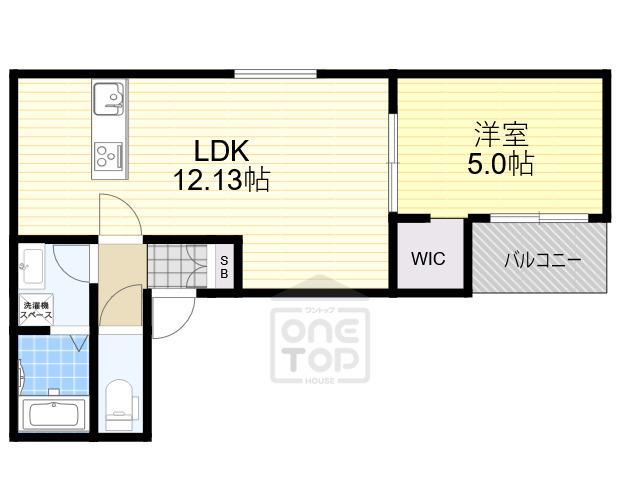 イル・フィオーレ一津屋(1LDK/2階)の間取り写真
