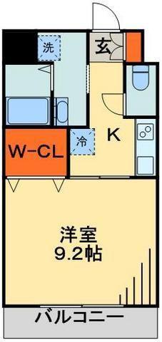 ルーラル十五番館(1K/7階)の間取り写真