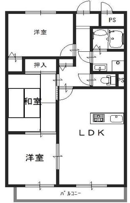 グレース17(3LDK/2階)の間取り写真