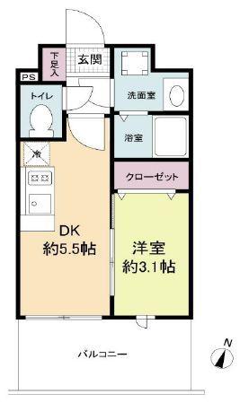 LIVECASA県庁前 ライブカーサ県庁前(1DK/14階)の間取り写真