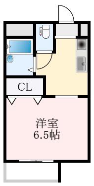 プレアール八田北町(1K/3階)の間取り写真