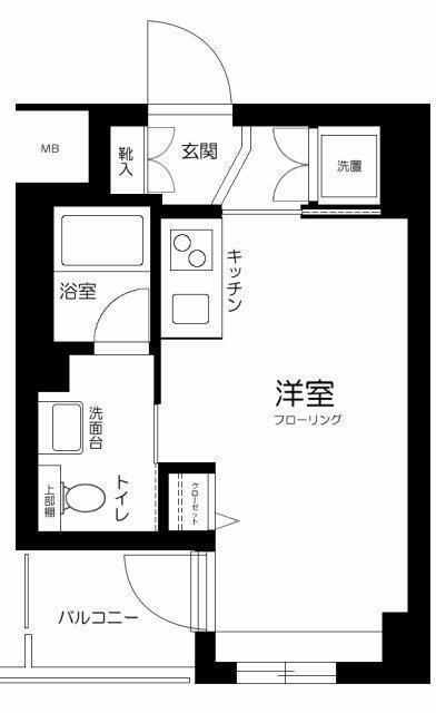 SIN-CITY両国弐番館(ワンルーム/2階)の間取り写真