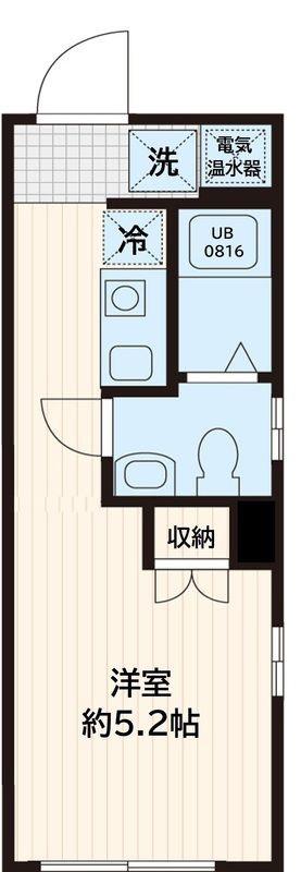LIVE FLAT蓮沼(ワンルーム/5階)の間取り写真
