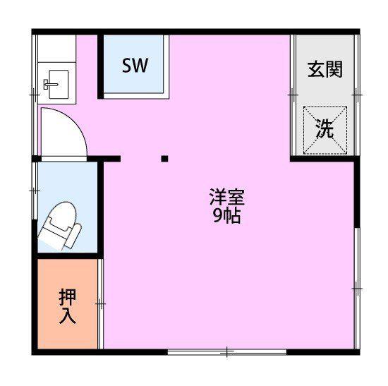 シャモア赤羽(ワンルーム/1階)の間取り写真
