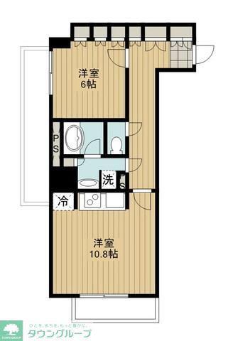 JOYCE COURT(1LDK/10階)の間取り写真