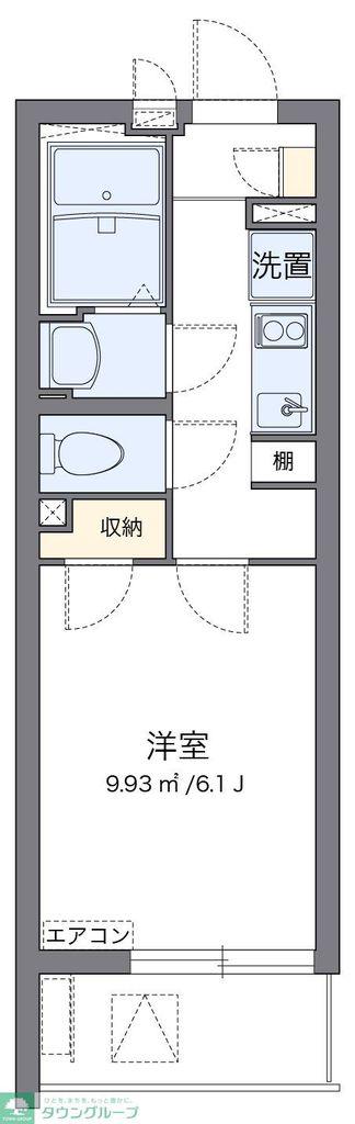 クレイノリバティ レジデンス(1K/1階)の間取り写真