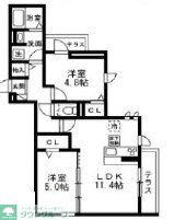 茅ヶ崎市浜竹プロジェクト工事(2LDK/3階)の間取り写真