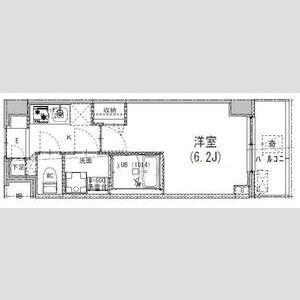 S-RESIDENCE成増CLAIR(1K/7階)の間取り写真