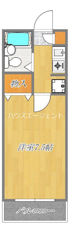メゾンリッシュ葛西(1K/3階)の間取り写真