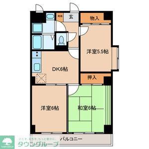 ジュイエ25(3DK/2階)の間取り写真