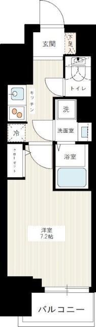 HY′S三ノ輪(1K/11階)の間取り写真