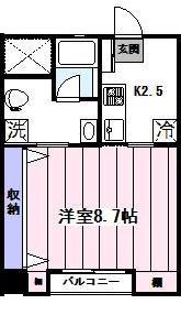 ヴィクトリアコート(1K/2階)の間取り写真