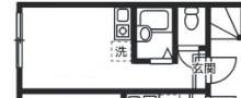 リブ町屋(ワンルーム/1階)の間取り写真