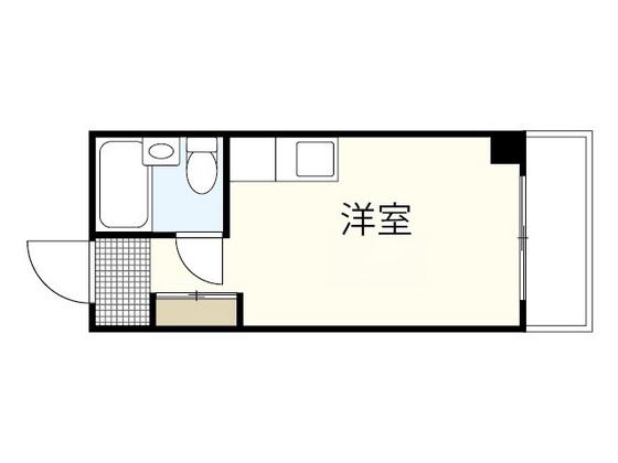 山下ビル(ワンルーム/4階)の間取り写真