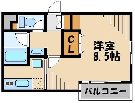 ヴァンテ・アン西東京(1K/3階)の間取り写真