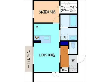 SH・KOTI(1LDK/1階)の間取り写真