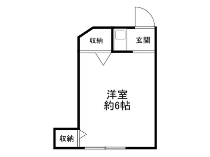 岩永ビル(ワンルーム/4階)の間取り写真