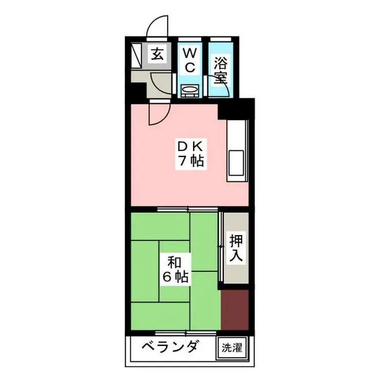 納戸マンション 4階階 間取り