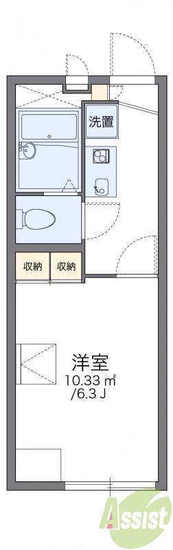 レオパレスワイズ 02(1K/2階)の間取り写真