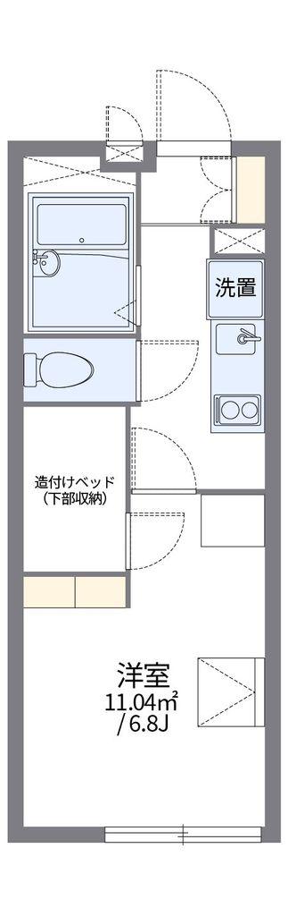 レオパレス新山下(1K/1階)の間取り写真