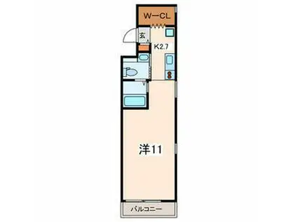 I・S・YOKOHAMA(ワンルーム/3階)の間取り写真