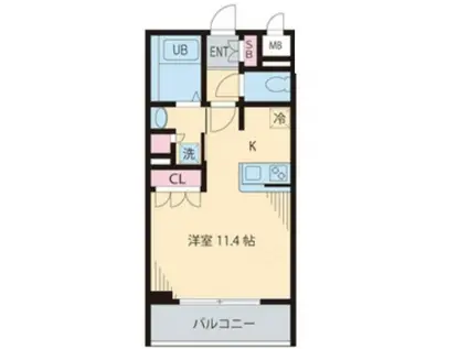 HOUSE MM(ワンルーム/3階)の間取り写真