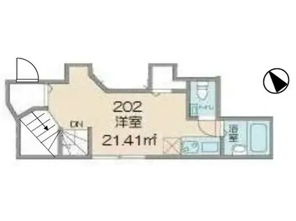 サレーテフェリーチェ豪徳寺II(ワンルーム/2階)の間取り写真