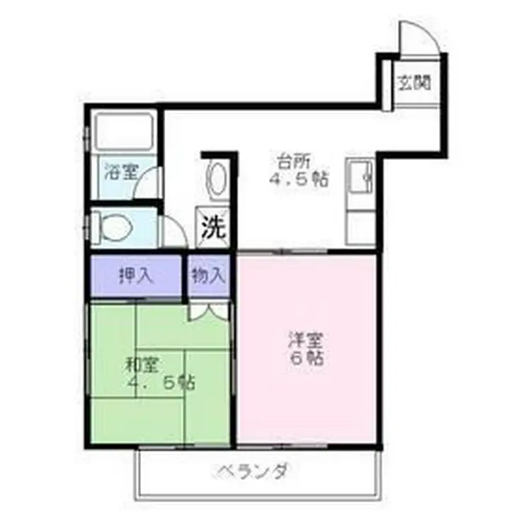 トリエールもとまち 2階階 間取り