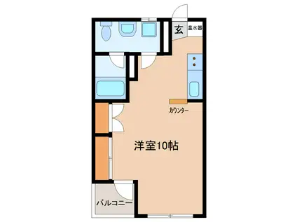 シングルパラード24(1K/1階)の間取り写真