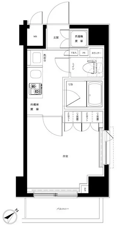 ルーブル横濱反町 8階階 間取り