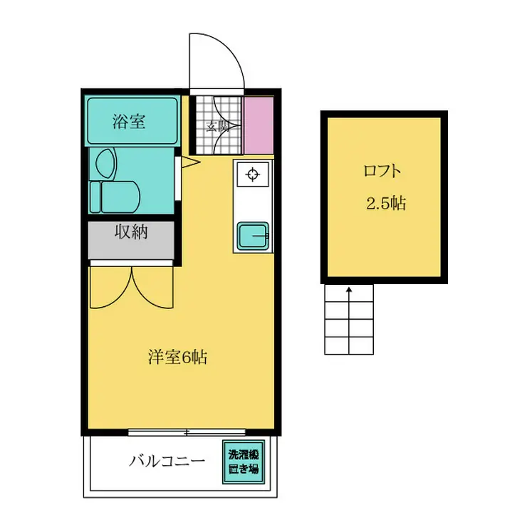 コーポ泉 2階階 間取り