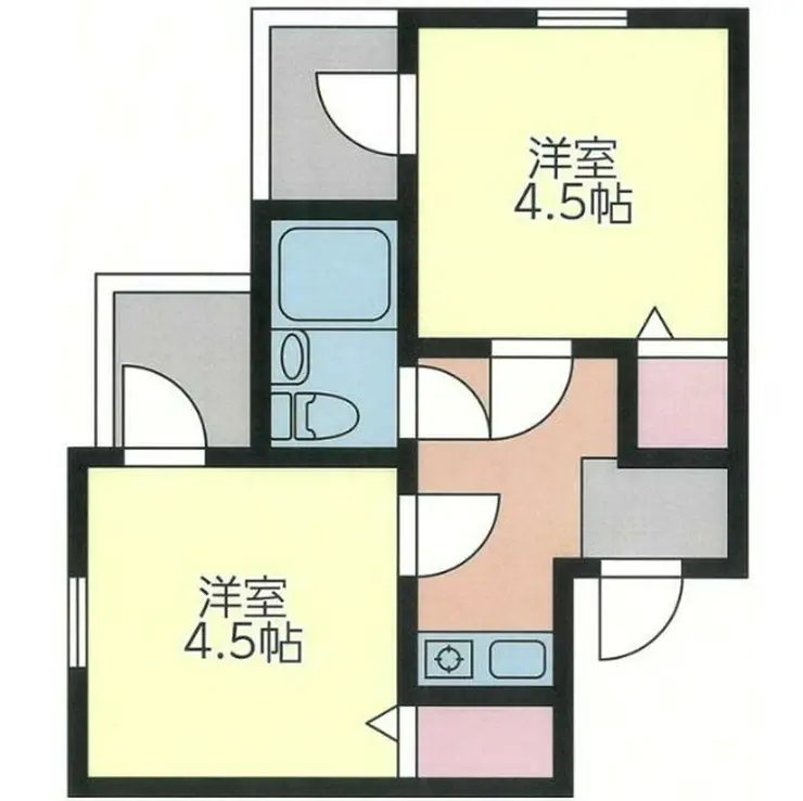 アスタック・弐番館 2階階 間取り