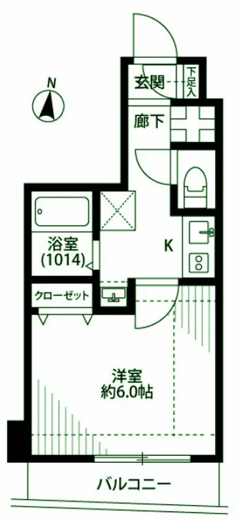 プレール・ドゥーク多摩川 2階階 間取り