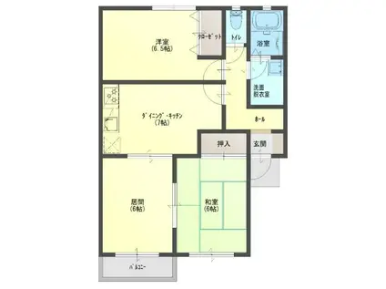 濫觴2000(3DK/2階)の間取り写真