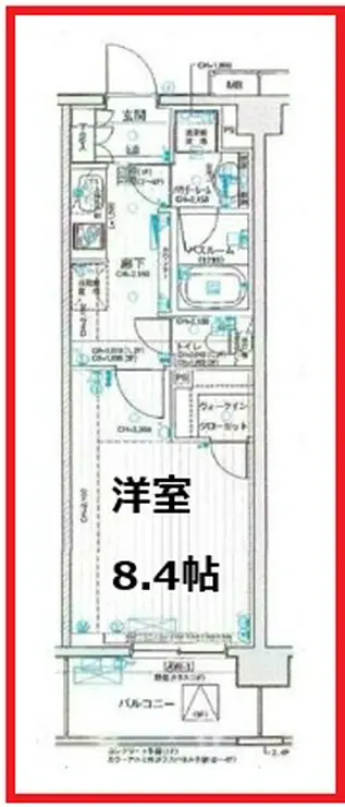 パレステージ青井ナチュラコート 1階階 間取り