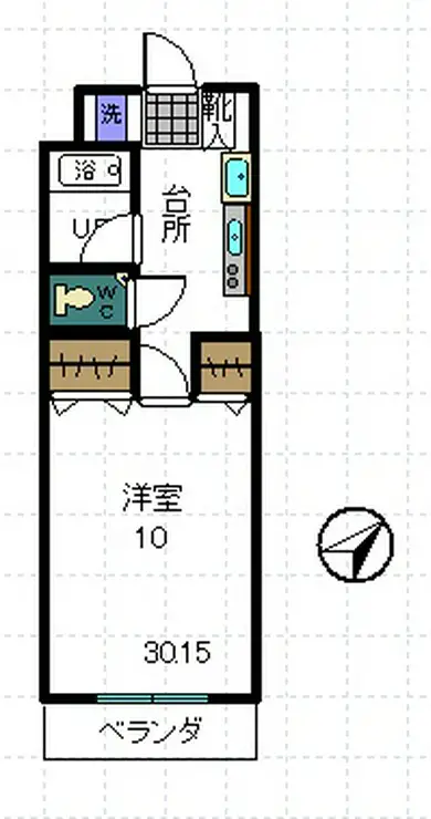 ダイヤモンドダスト10 4階階 間取り