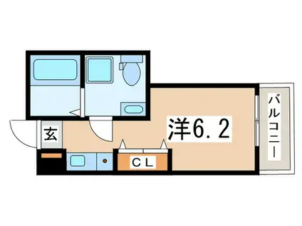 ピアステージ小豆沢(ワンルーム/2階)の間取り写真