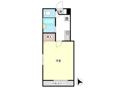 メゾンノーヴェ(1K/3階)の間取り写真