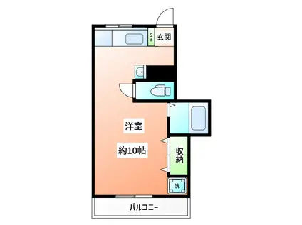 豊洋マンション(ワンルーム/5階)の間取り写真